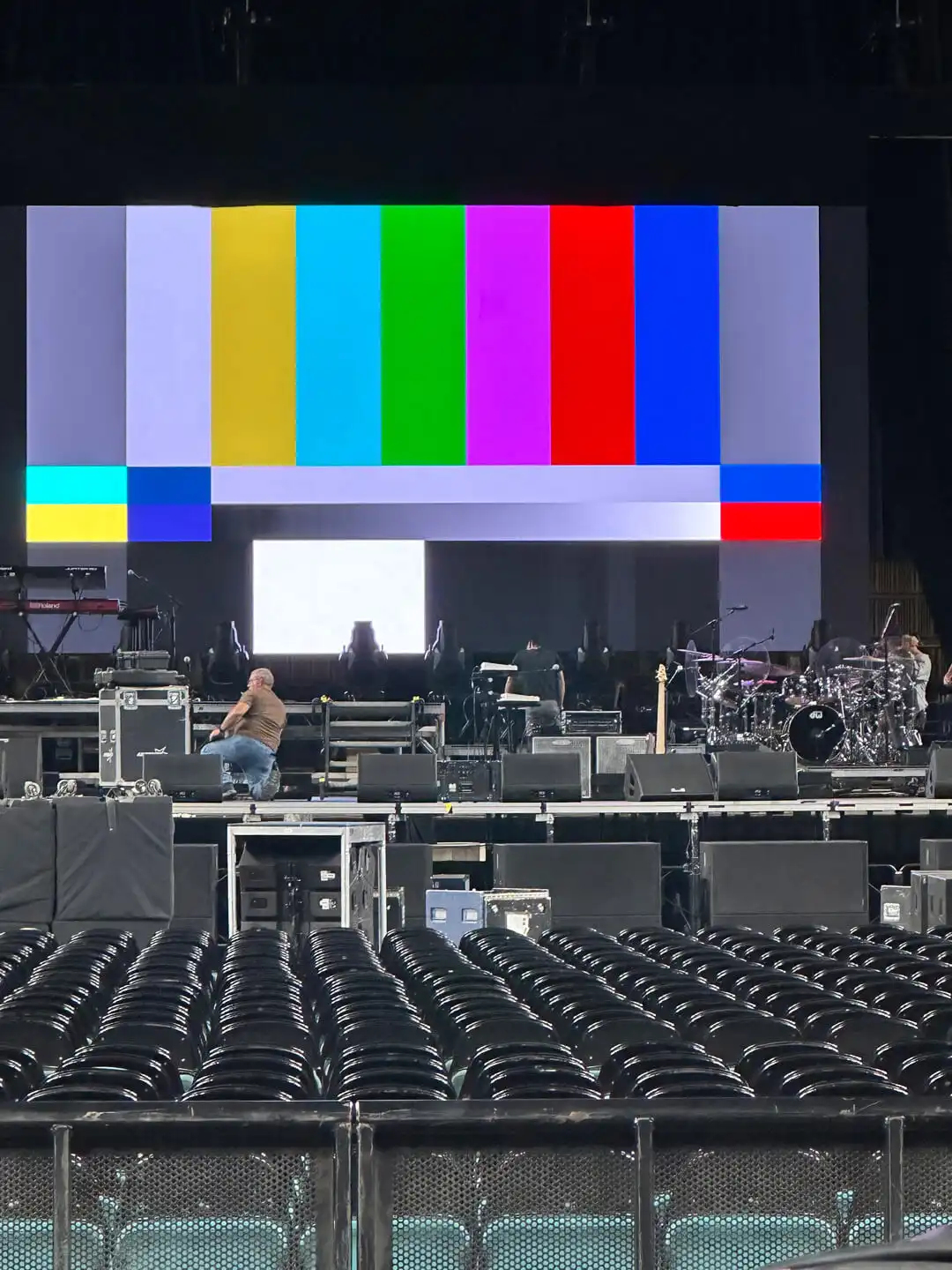 all visual productions large front end event setup test pattern